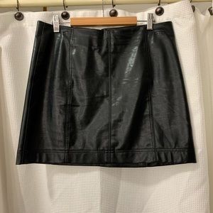 Leather skirt
